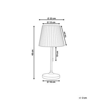 Beliani Lampe à poser en Métal Traditionnel TORYSA  