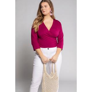 Ulla Popken Bolero in jersey giacca corta maniche 3/4 orlo da annodare  