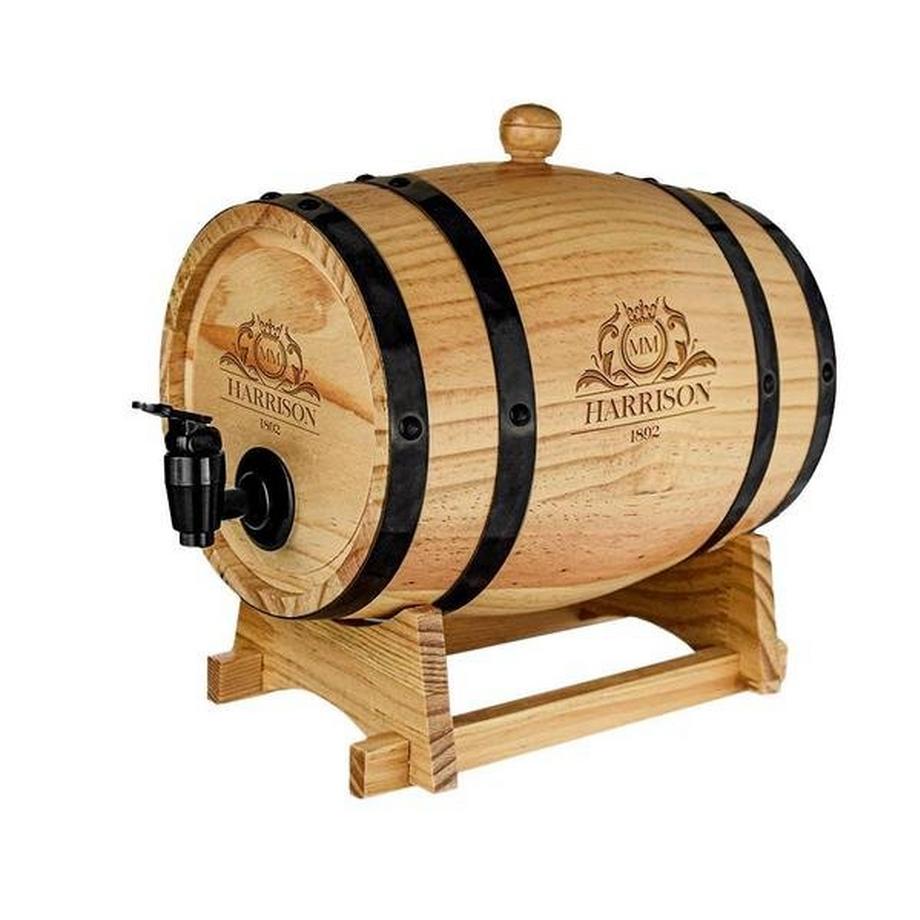 Botte di vino e whisky con rubinetto - Legno - 3 L