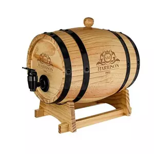 Wein- und Whiskyfass mit Zapfhahn - Holz - 3 L