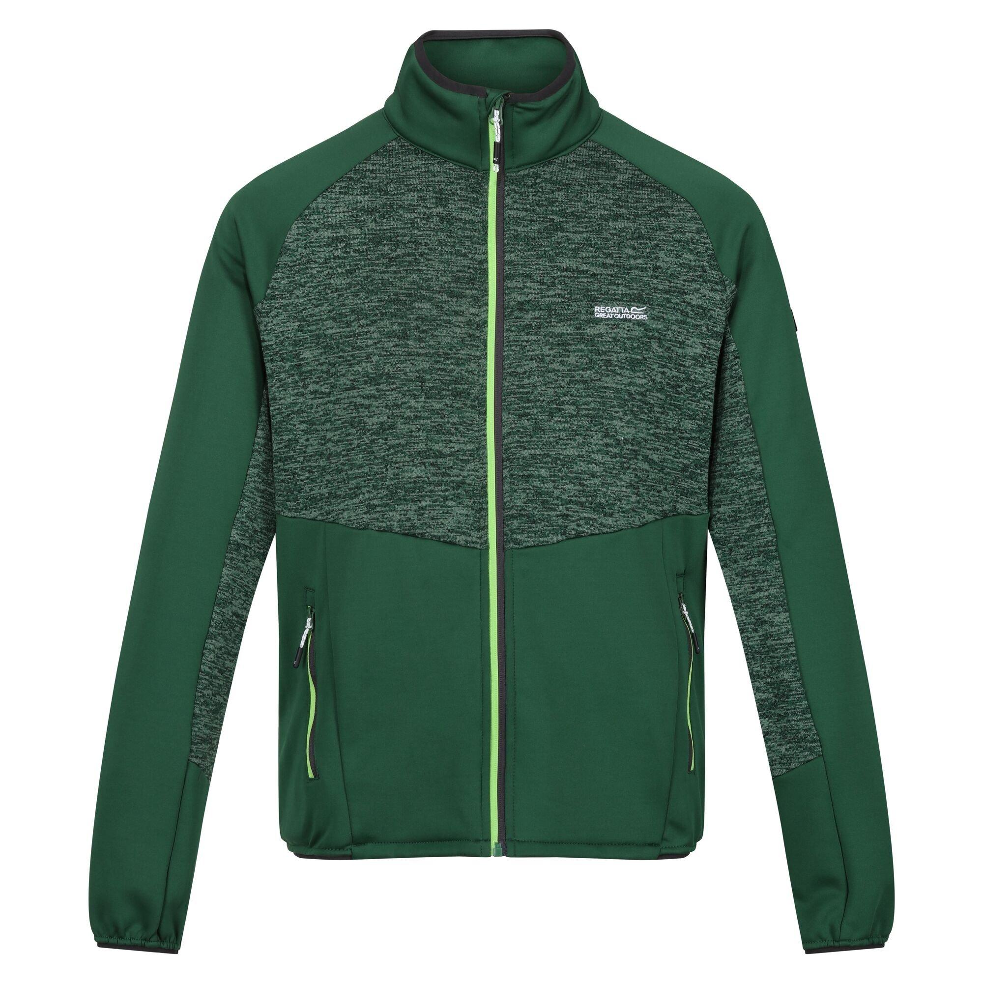 Image of Coladane V Fleecejacke Durchgehender Reißverschluss Herren Dunkelgrün M