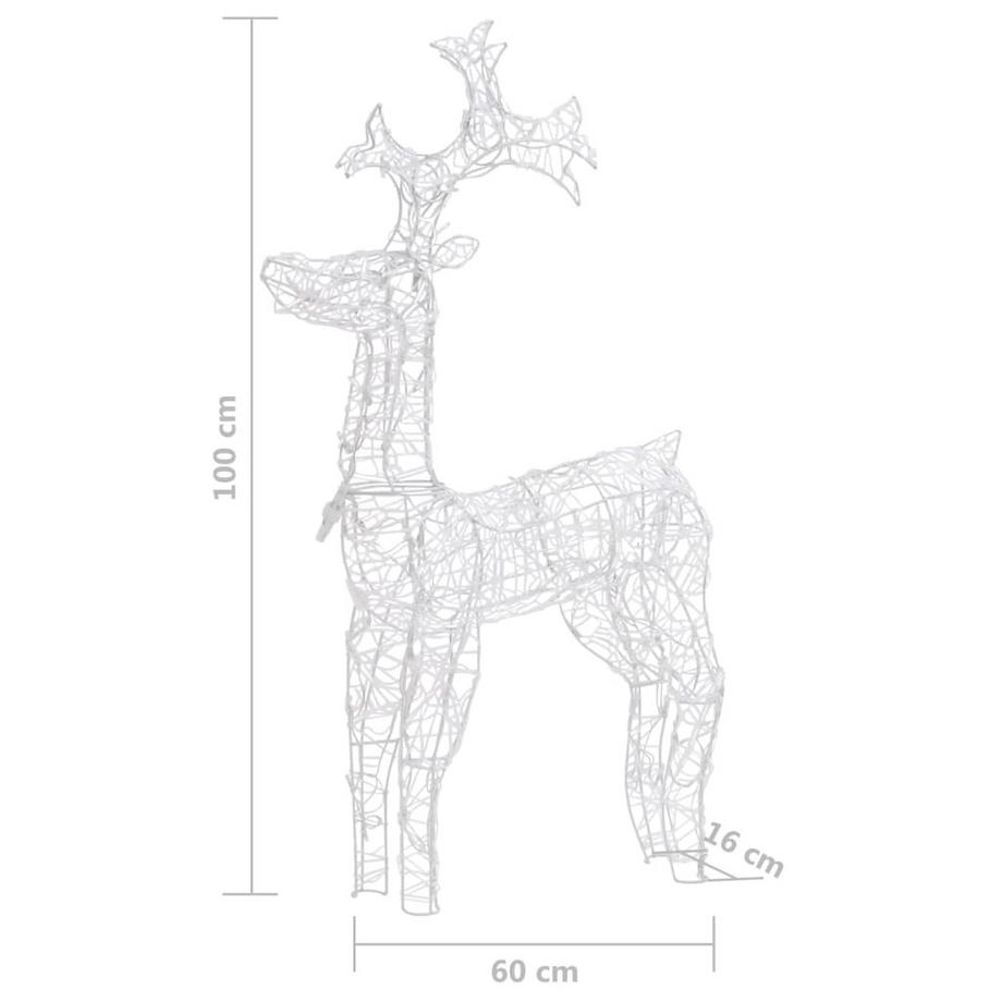 VidaXL decorazione natalizia renne  