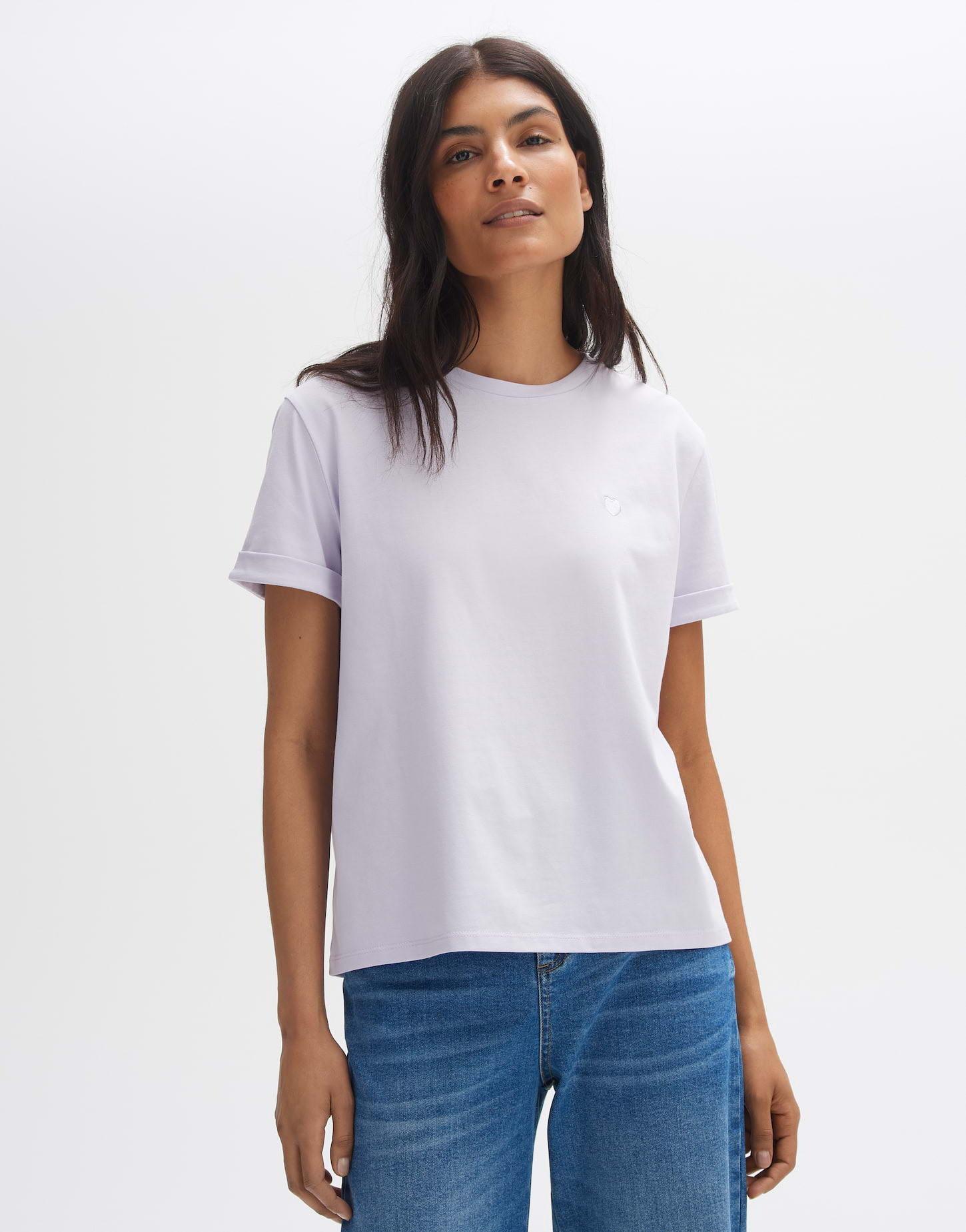 Image of T-shirt Serz Gerade Geschnitten Damen Lavendel 40