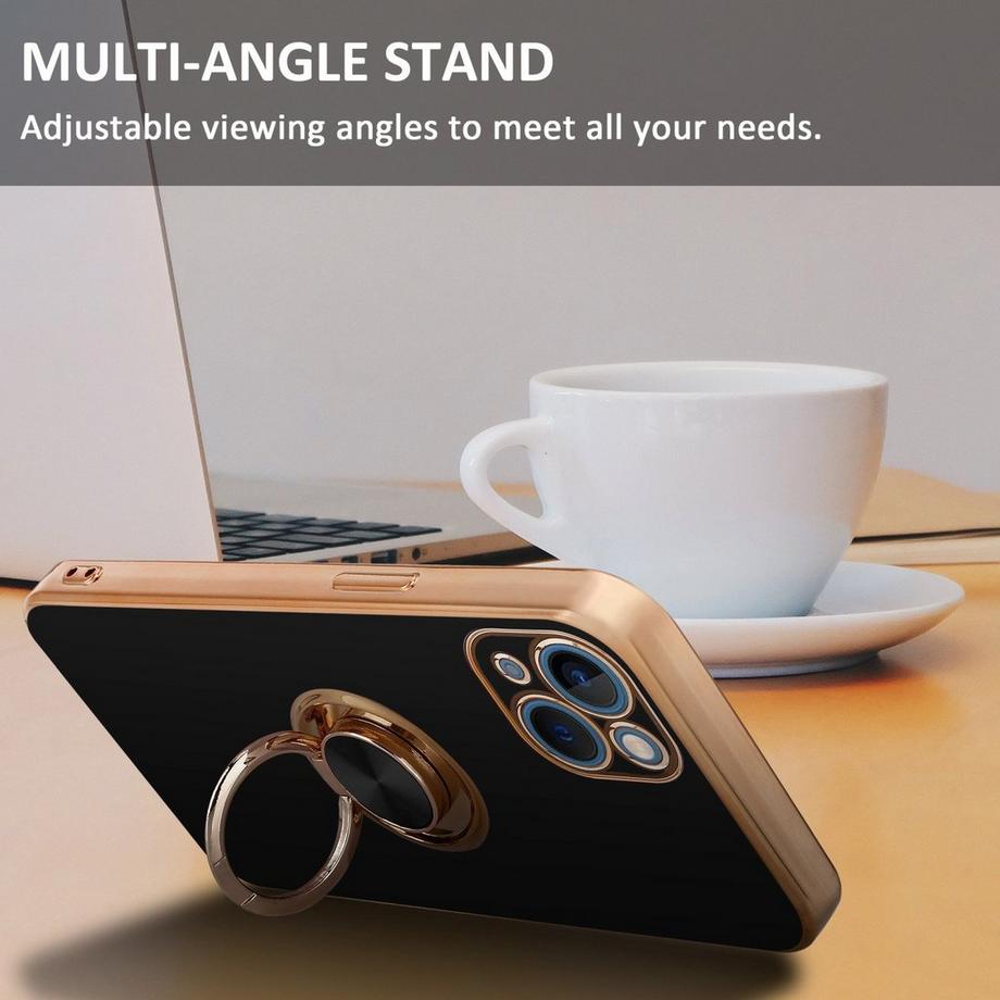 Cadorabo  Hülle für Apple iPhone 14 mit Ring - Schutzhülle 