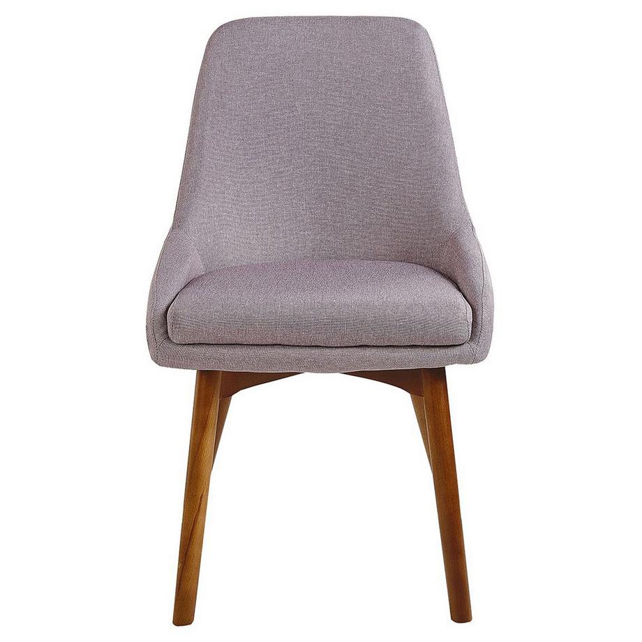 Beliani Lot de 2 chaises de salle à manger en Tissu Moderne MELFORT  