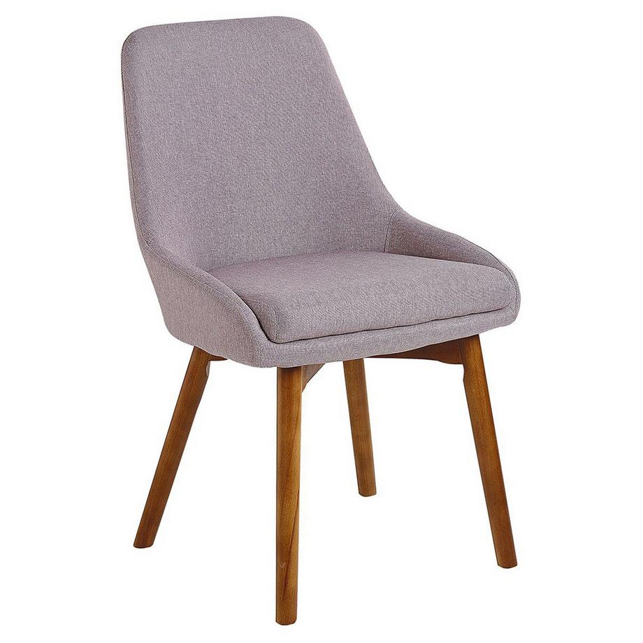 Beliani Lot de 2 chaises de salle à manger en Tissu Moderne MELFORT  