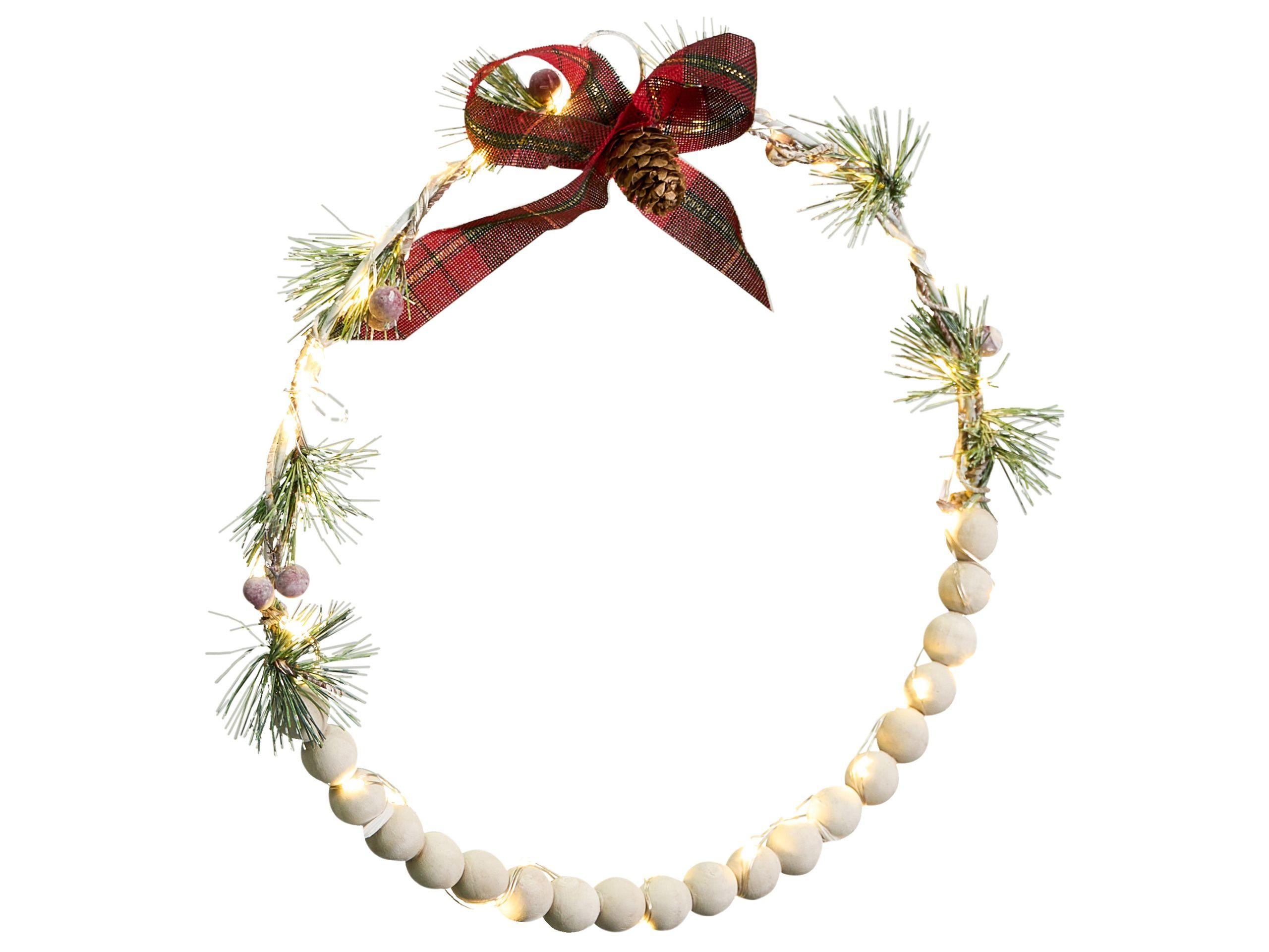 Beliani Set di 3 decorazioni da appendere en Legno di abete Classico KEITELE  