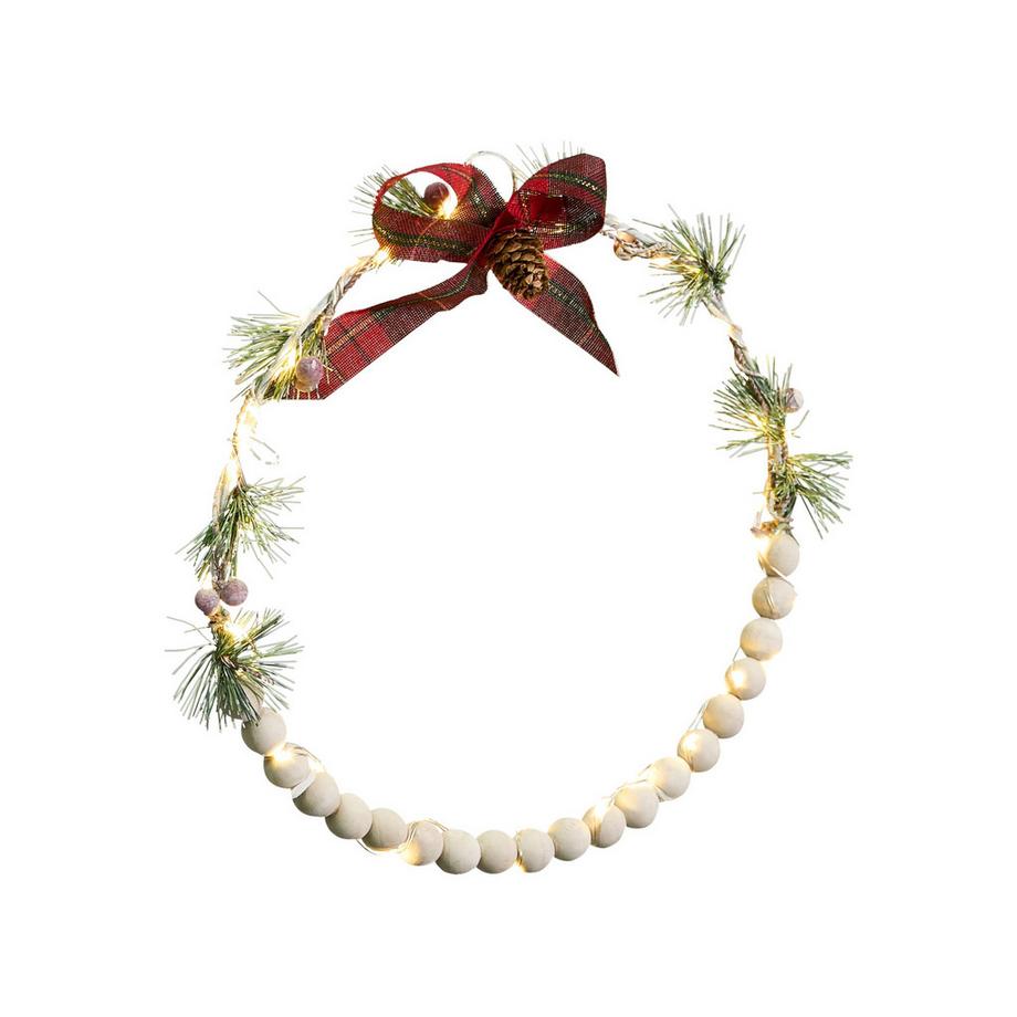 Beliani Lot de 3 décorations suspendues en Bois de sapin Traditionnel KEITELE  