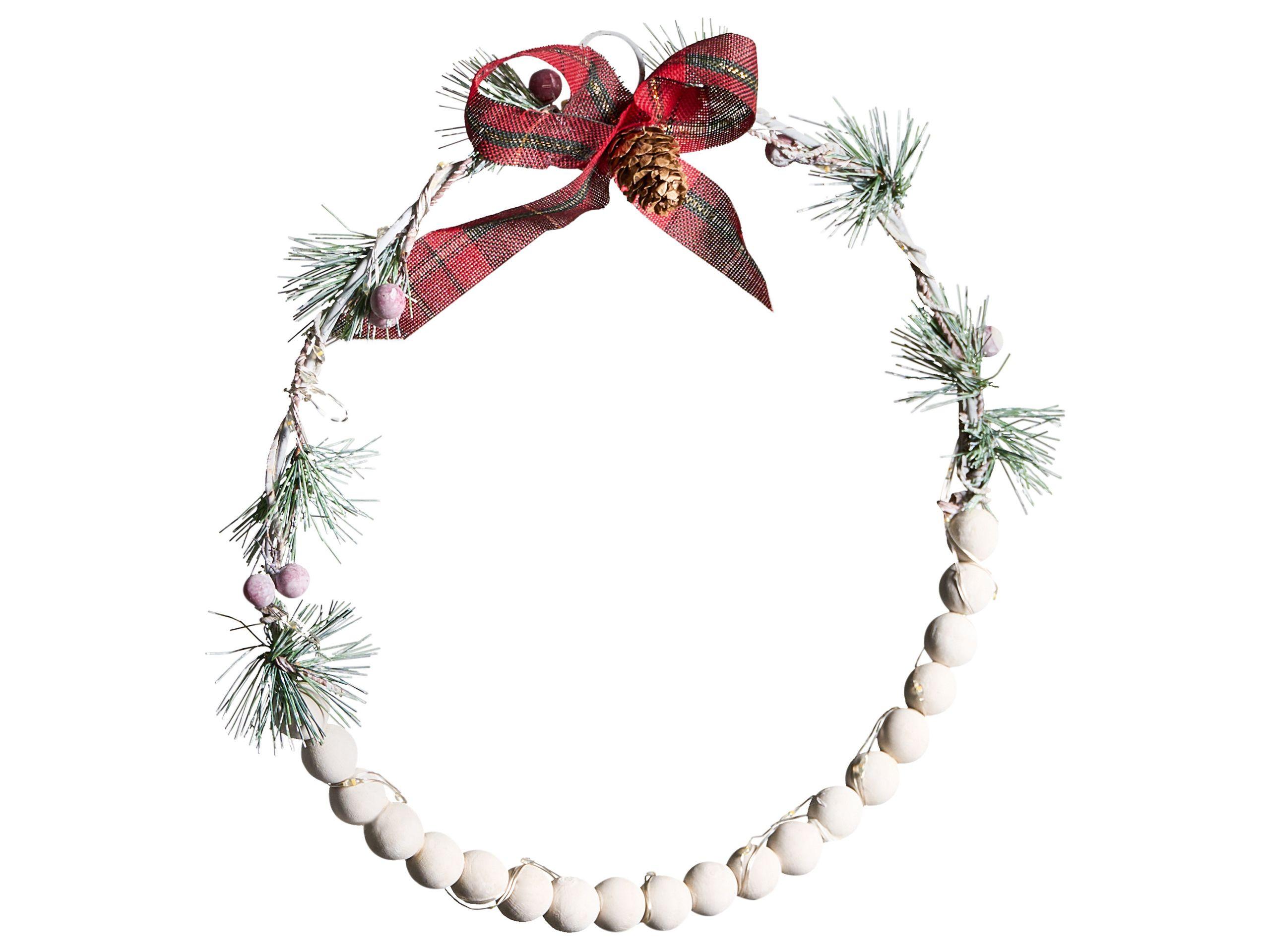 Beliani Set di 3 decorazioni da appendere en Legno di abete Classico KEITELE  