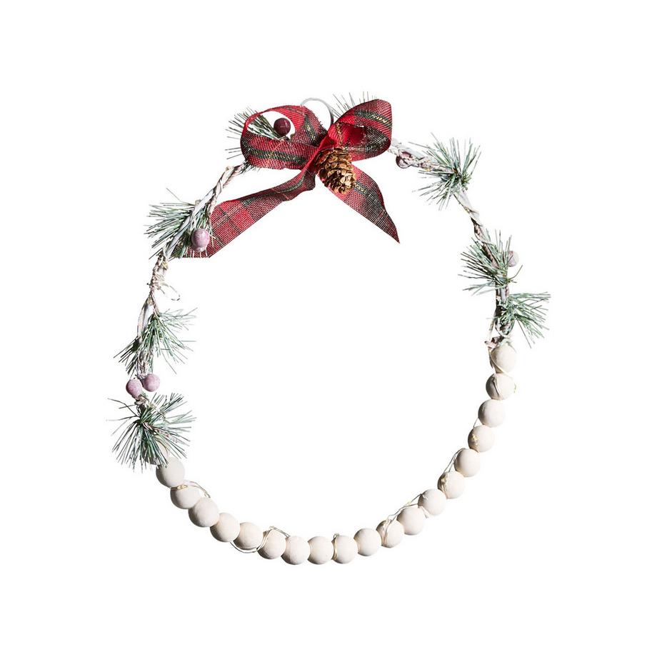 Beliani Lot de 3 décorations suspendues en Bois de sapin Traditionnel KEITELE  