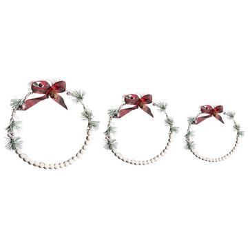 Wanddekoration 3er Set aus Tannenholz Klassisch KEITELE