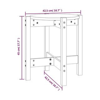 VidaXL Table basse bois  