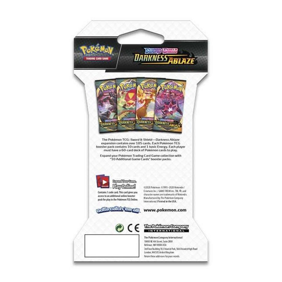 Pokemon  Sword & Shield Darkness Ablaze Sleeved Booster - EN 