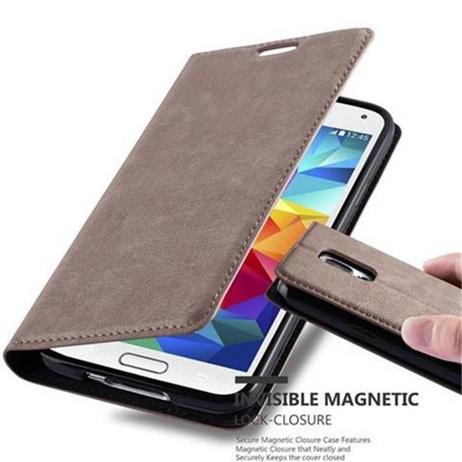 Cadorabo  Housse compatible avec Samsung Galaxy S5 / S5 NEO - Coque de protection avec fermeture magnétique, fonction de support et compartiment pour carte 