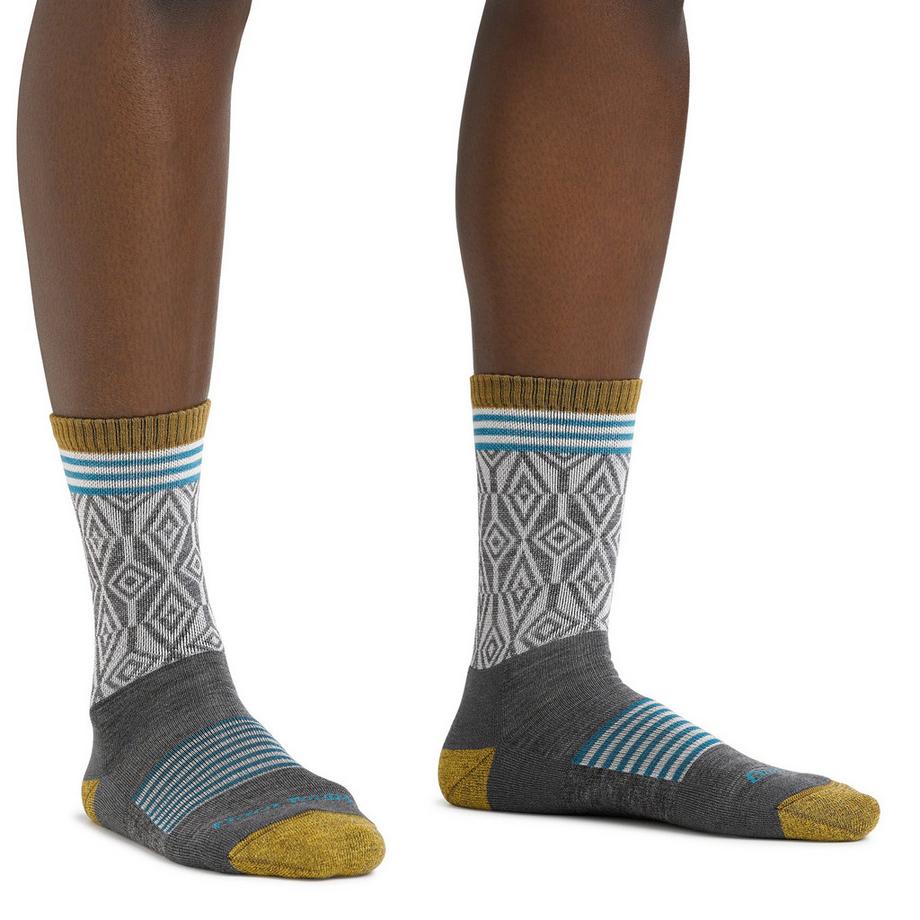 Darn Tough Vermont  Darn Tough Chaussettes Femme Micro Crew Randonnée Motif Laine Mérinos 