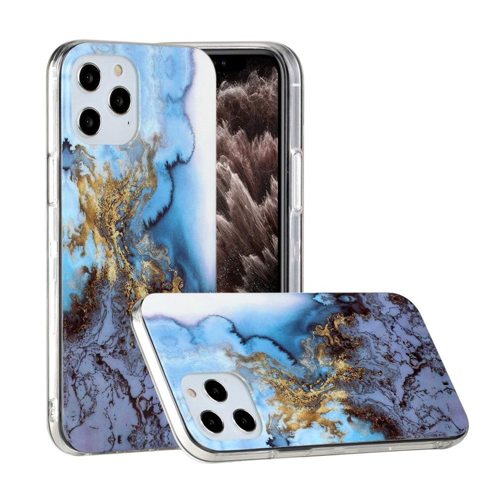 Cover-Discount  iPhone 12 / 12 Pro - Silikon Case Marble 