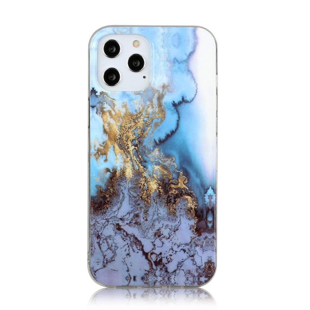 Cover-Discount  iPhone 12 / 12 Pro - Silikon Case Marble 