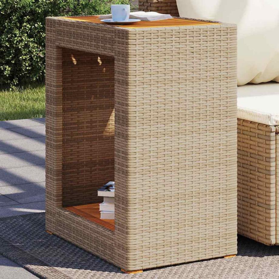 VidaXL Garten beistelltisch poly-rattan  