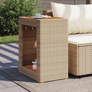 VidaXL Table d'appoint de jardin rotin synthétique  