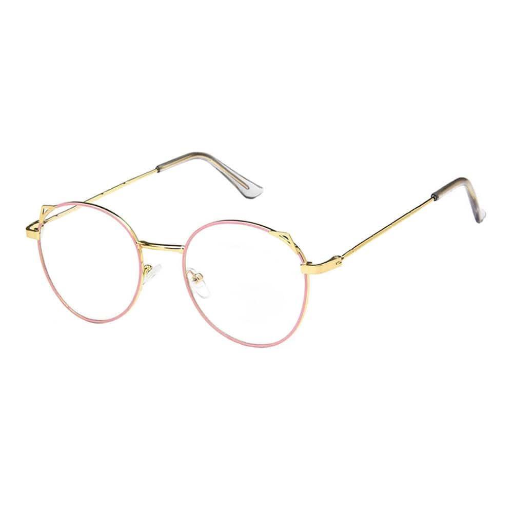 Image of Anti-blaulichtbrille, Katzenohren - Pink Gold Damen ONE SIZE