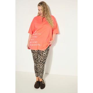 Studio Untold  T-shirt dal taglio oversize con stampa con scritta, scollo a girocollo e mezze maniche 