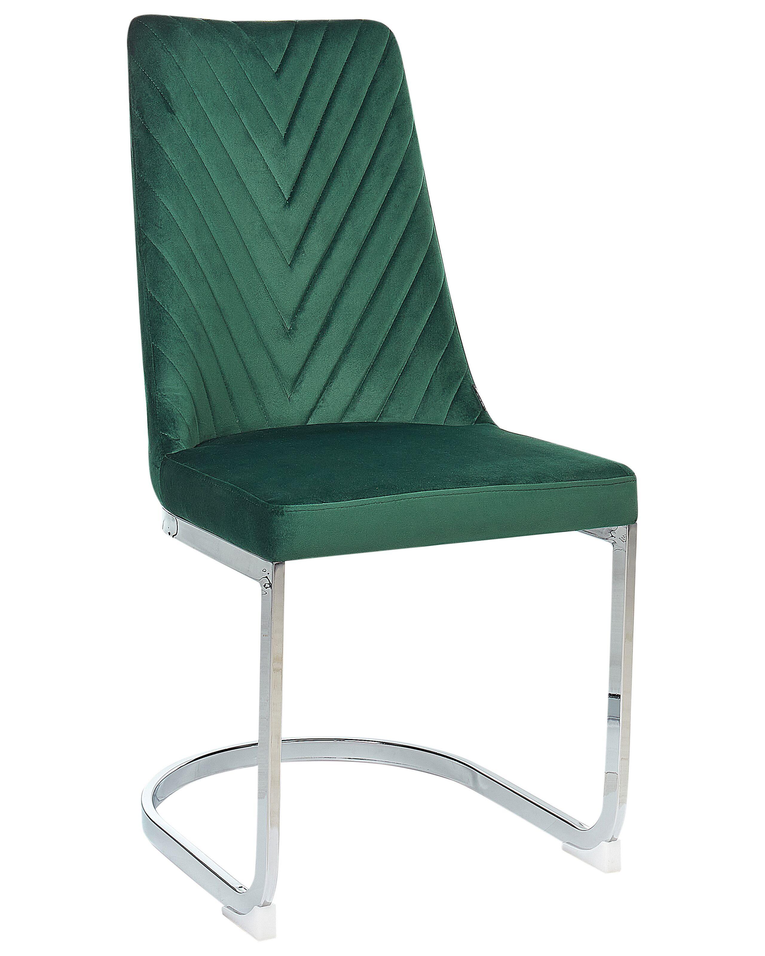 Beliani Lot de 2 chaises en Velours Moderne ALTOONA  