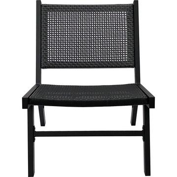 Fauteuil Puk aluminium noir