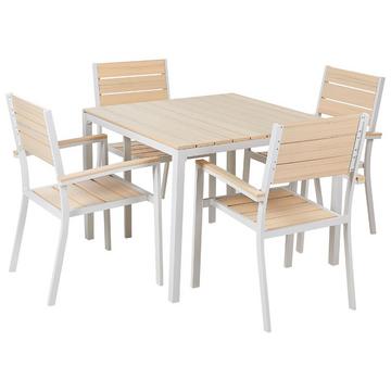 Set da pranzo da giardino en Legno plastico Moderno PRATO