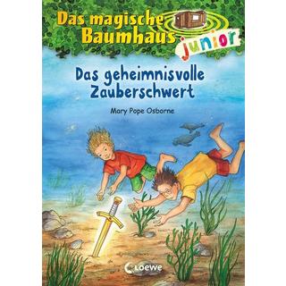 Das magische Baumhaus junior (Band 28) - Das geheimnisvolle Zauberschwert Pope Osborne, Mary; Loewe Kinderbücher (Hrsg.); Knipping, Jutta (Illustrationen); Rahn, Sabine (Übersetzung) Copertina rigida 