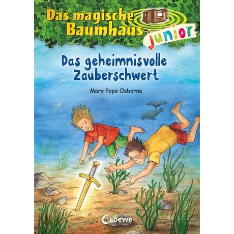 Das magische Baumhaus junior (Band 28) - Das geheimnisvolle Zauberschwert Pope Osborne, Mary; Loewe Kinderbücher (Hrsg.); Knipping, Jutta (Illustrationen); Rahn, Sabine (Übersetzung) Couverture rigide 