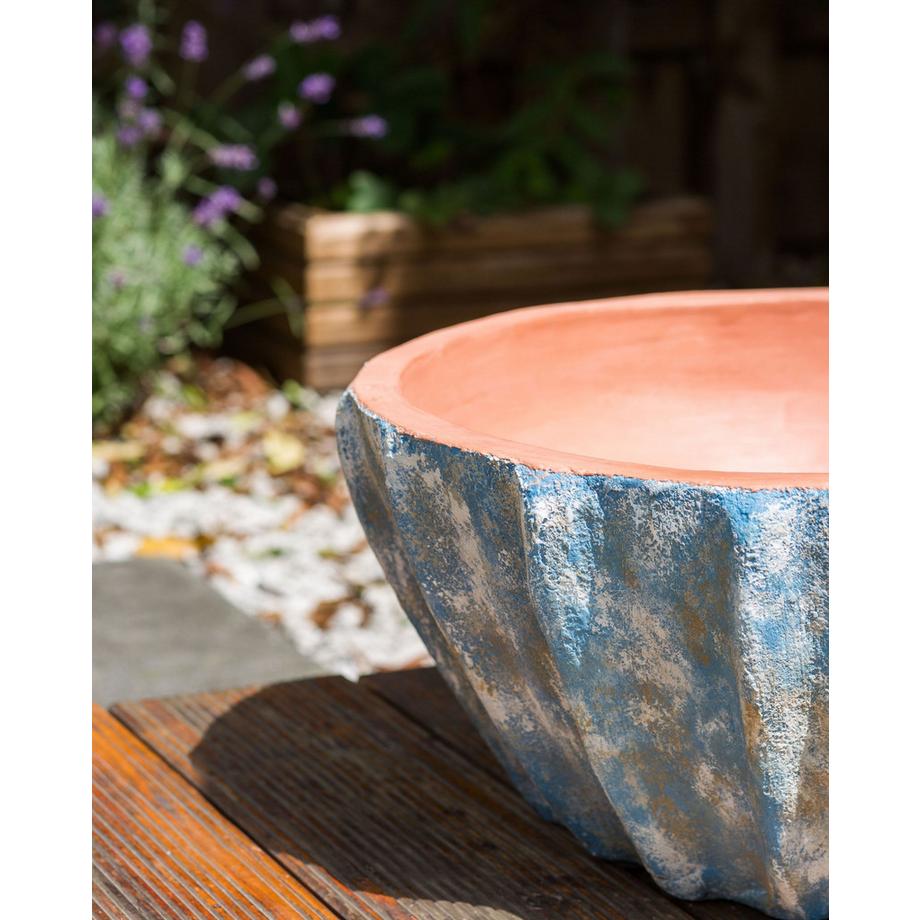 Beliani Vaso per piante en Terracotta Mediterraneo OSTRYA  