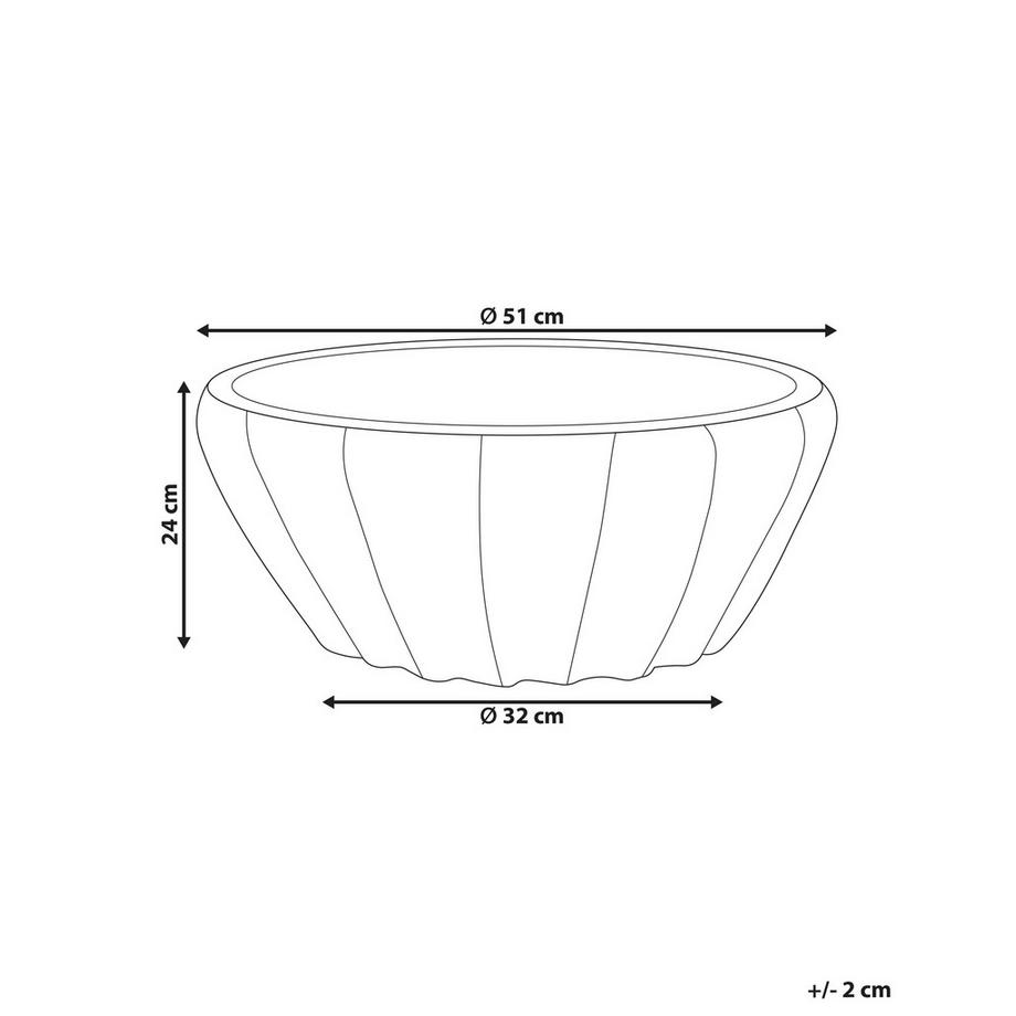 Beliani Vaso per piante en Terracotta Mediterraneo OSTRYA  