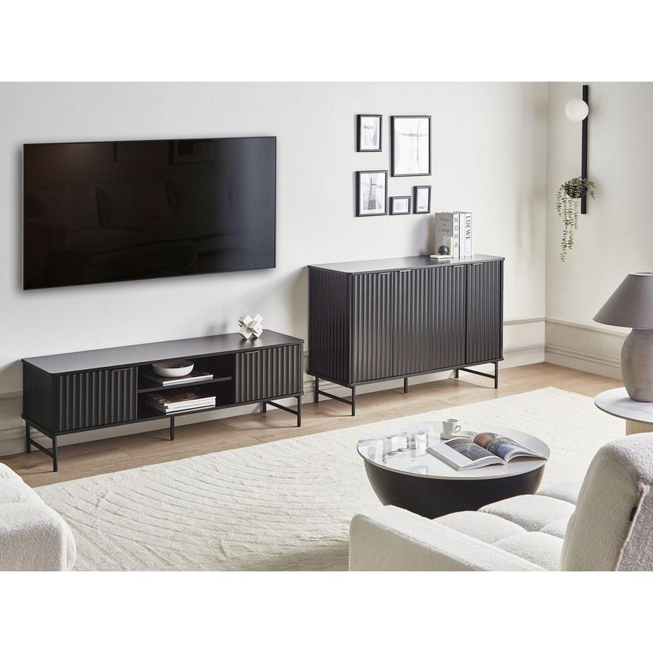 Beliani Armoire en MDF Moderne GLASTONBURY  