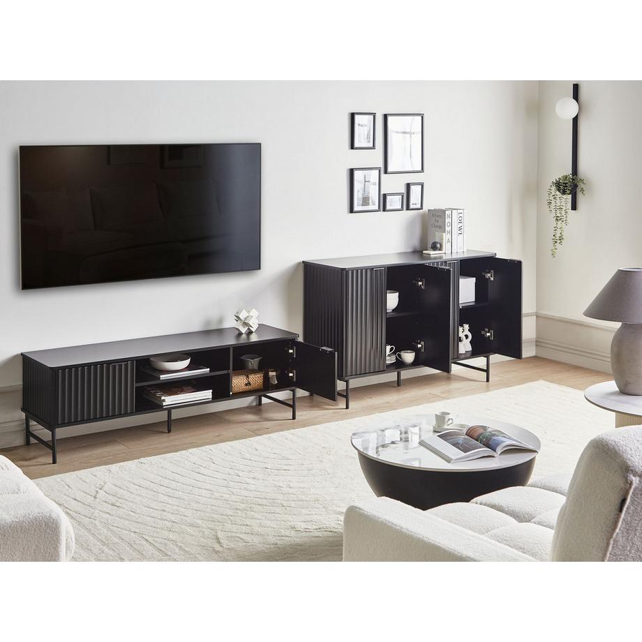 Beliani Armoire en MDF Moderne GLASTONBURY  