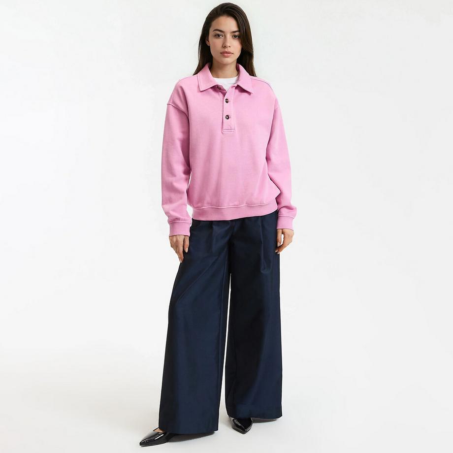 La Redoute Collections Sweatshirt mit Polokragen  
