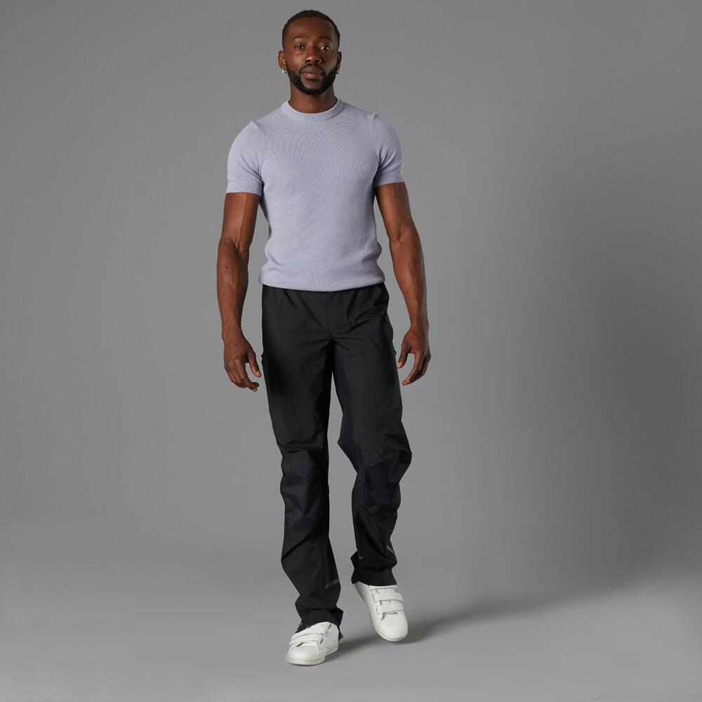 BTWIN  SURPANTALON PLUIE VELO VILLE 900 HOMME NOIR 