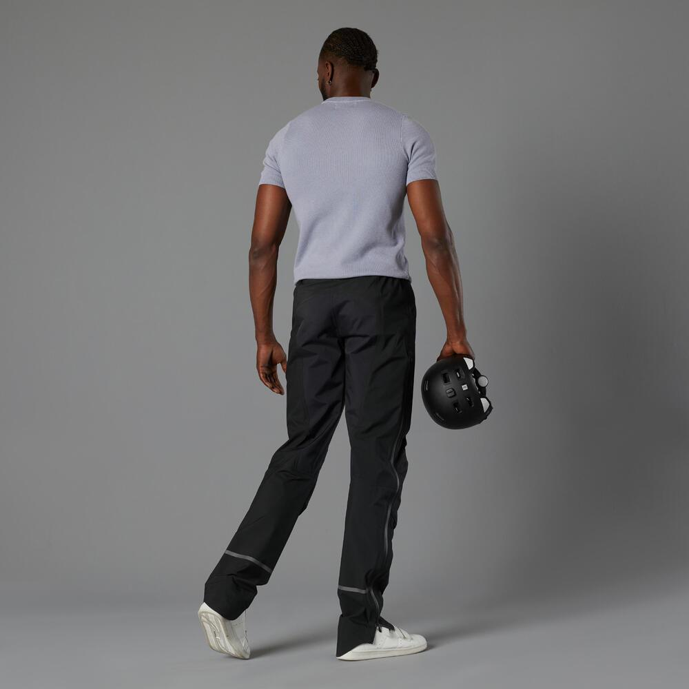 BTWIN  SURPANTALON PLUIE VELO VILLE 900 HOMME NOIR 