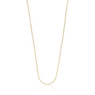 MUAU Schmuck  Collier Schlange Gelbgold 750, 1mm, 50cm 