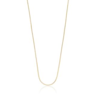 MUAU Schmuck  Collier Schlange Gelbgold 750, 1mm, 50cm 