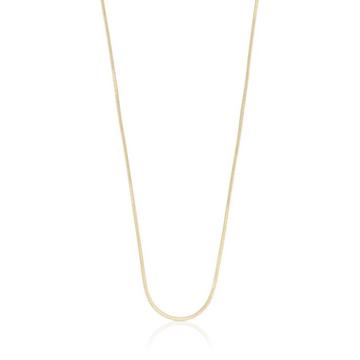 Collier Schlange Gelbgold 750, 1mm, 50cm