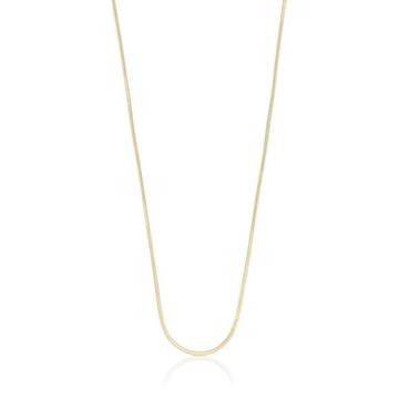 Collier Schlange Gelbgold 750, 1mm, 50cm