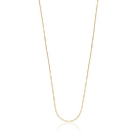 MUAU Schmuck  Collier Schlange Gelbgold 750, 1mm, 50cm 