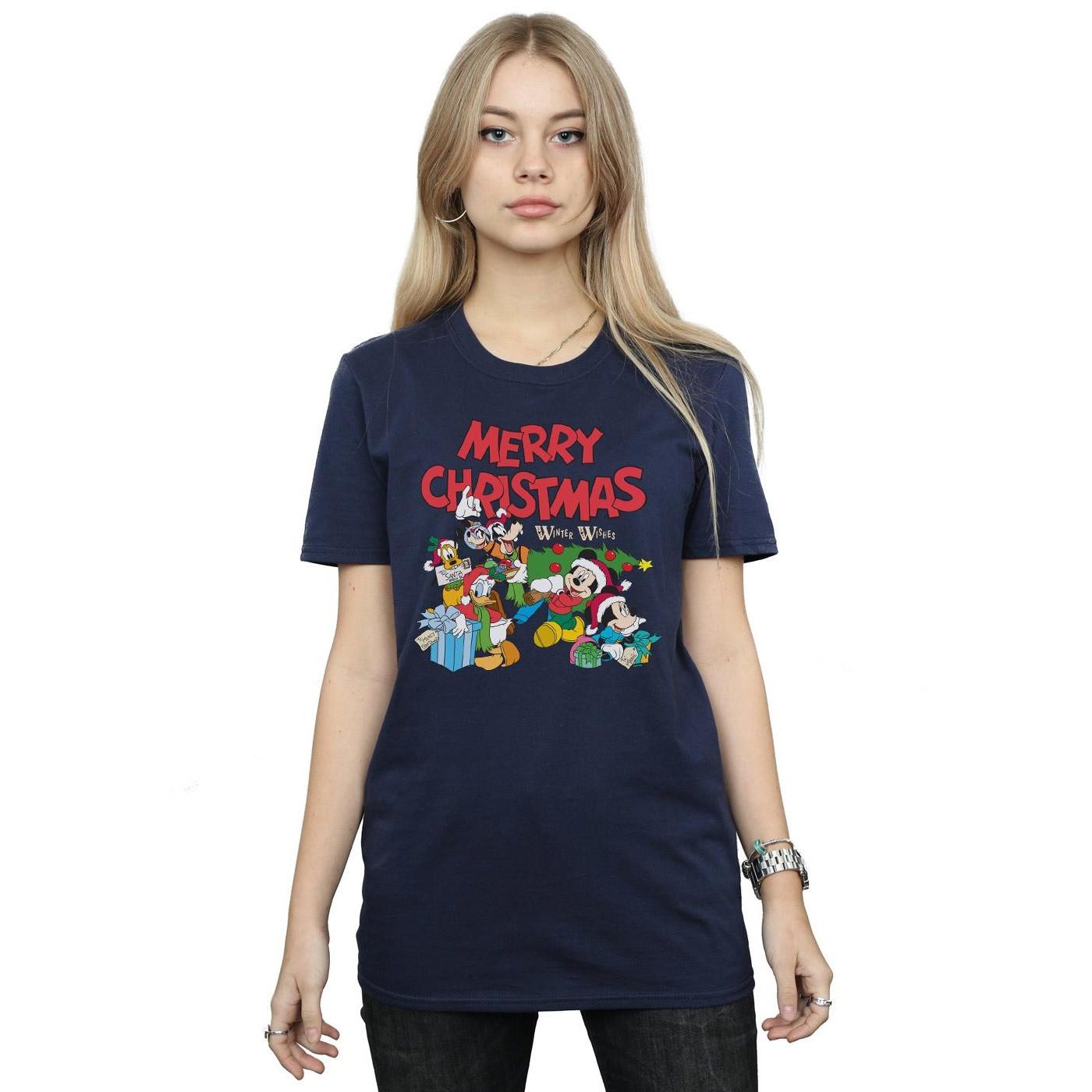 Disney  Tshirt MICKEY MOUSE AND FRIENDSWINTER WISHES 