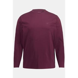 JP1880  Maglia basic a maniche lunghe rosso vino scuro 