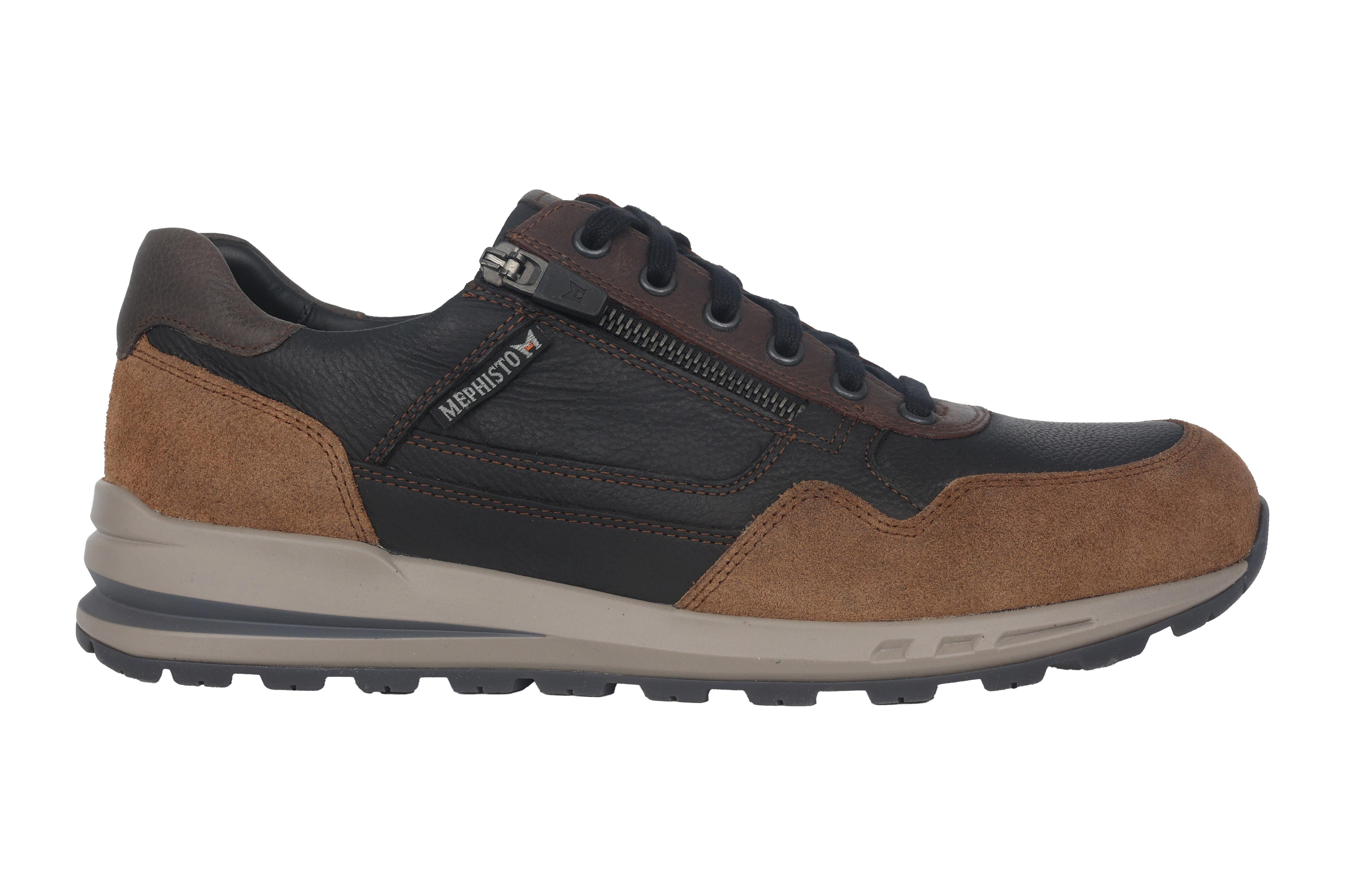 Image of Bradley - Leder Sneaker Herren Schwarz 46