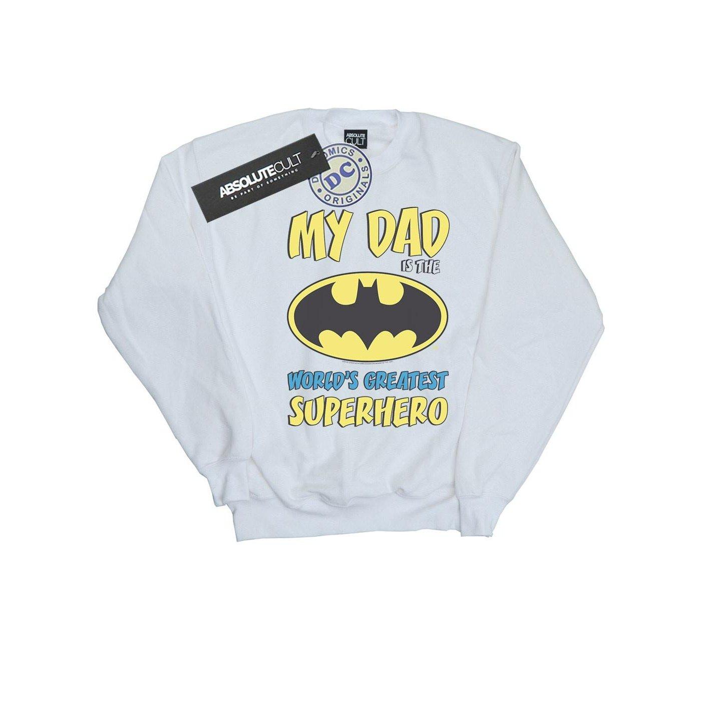 Image of Batman World's Greatest Superhero Sweatshirt Jungen Weiss 128