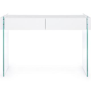 mutoni Console Line Wood blanc 110x40  