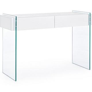 mutoni Console Line Wood blanc 110x40  