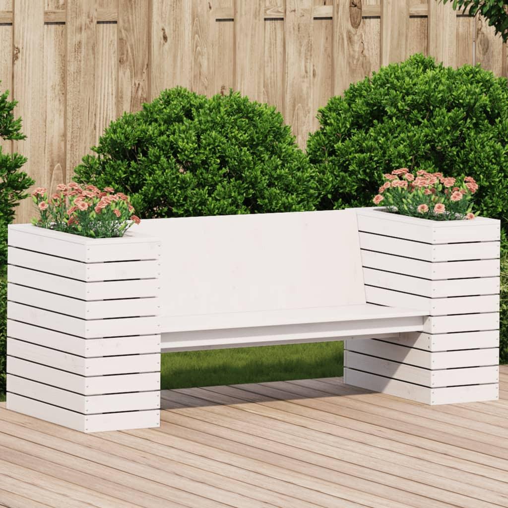 VidaXL Banc avec jardinière bois de pin  