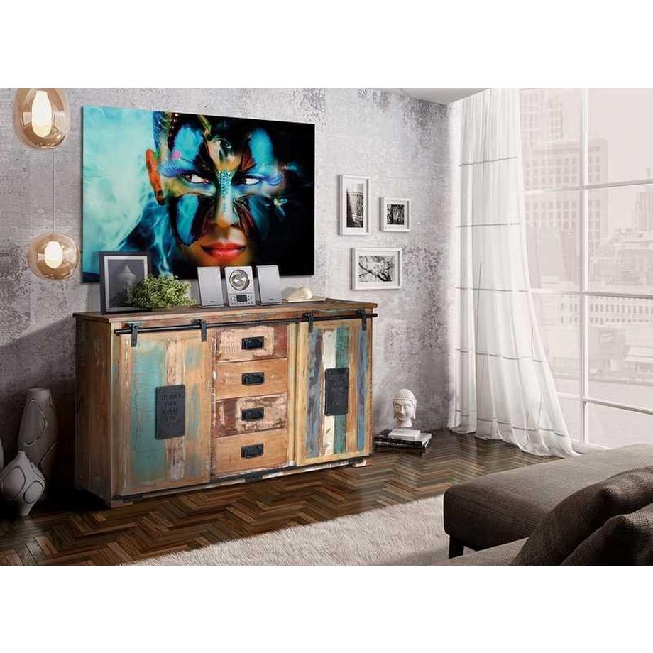 mutoni Madia Iria legno riciclato multicolor 130  